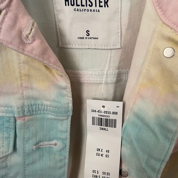 Crop Tie-Dye Denim Jacket - Picture 2 of 3